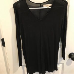LOFT XXSP Black Long sleeve Top